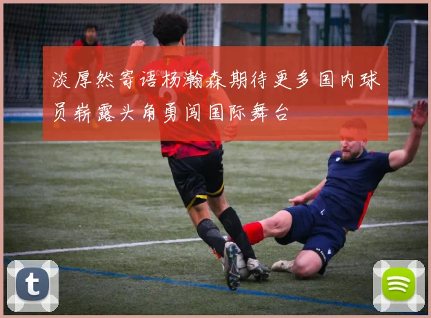 淡厚然寄语杨瀚森期待更多国内球员崭露头角勇闯国际舞台